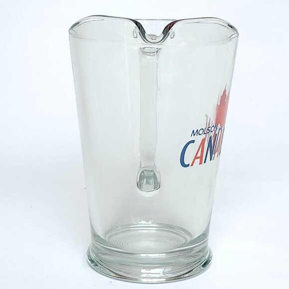 RETRO MOLSON CANADIAN BEER PITCHER GLASS LARGE Arcoroc - Picture 4 of 6